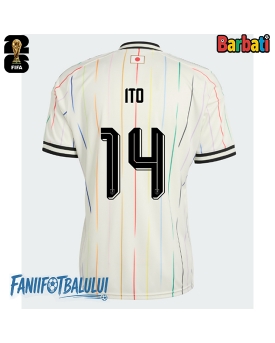 Japonia Junya Ito #14 Tricou Fotbal Replică Mondial 2026 Barbati Deplasare